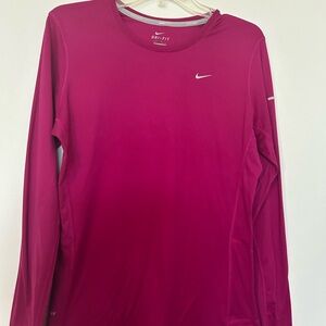 Nike Women's Dri-FIT Long Sleeve Top - Pink